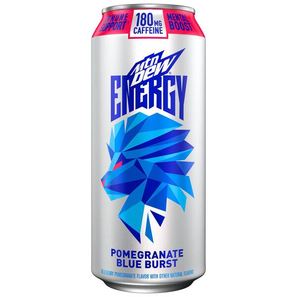 Mtn Dew Energy Pomegranate Blue Burst Image Of Mtn Dew Energy Pomegranate Blue Burst SKU: 204572