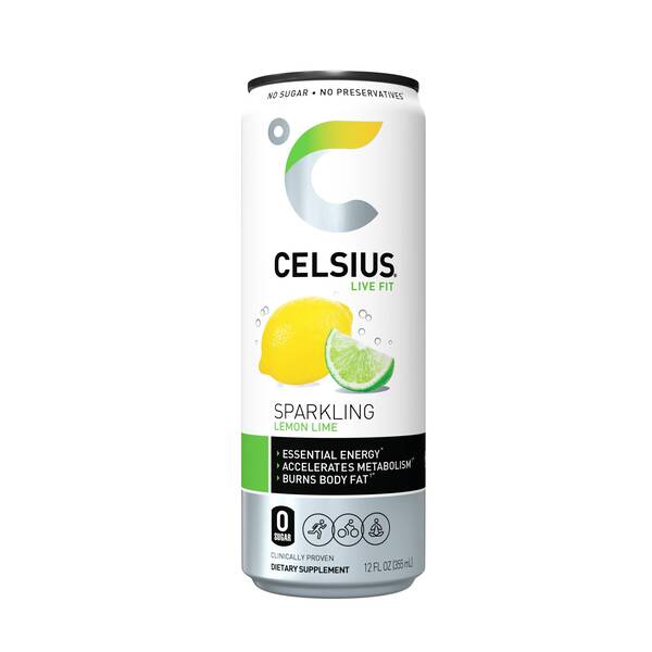 CELSIUS Sparkling Lemon Lime Image Of CELSIUS Sparkling Lemon Lime SKU: 320229