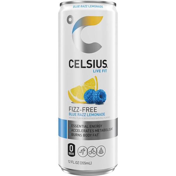 CELSIUS Fizz-Free Blue Razz Lemonade Image Of CELSIUS Fizz-Free Blue Razz Lemonade SKU: 322415