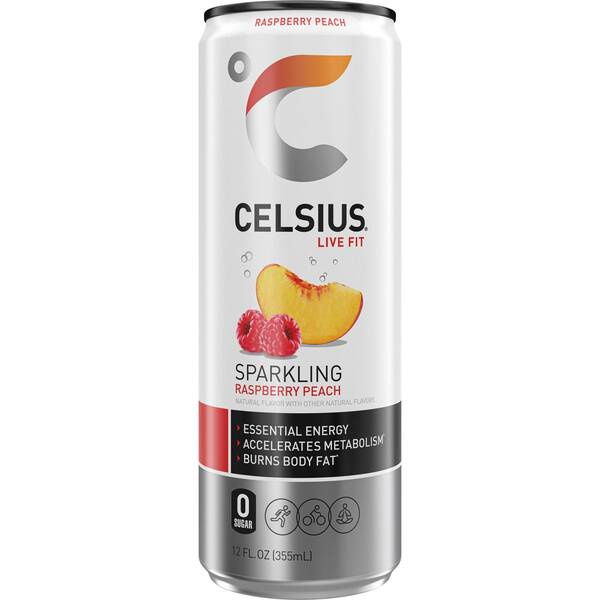 CELSIUS Sparkling Raspberry Peach Image Of CELSIUS Sparkling Raspberry Peach SKU: 322416