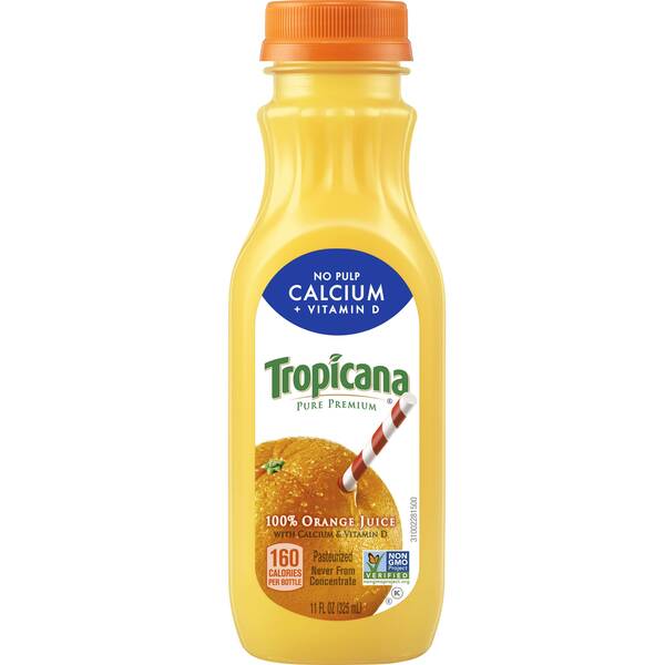 Tropicana Orange Juice No Pulp with Calcium Image Of Tropicana Orange Juice No Pulp with Calcium SKU: 323556