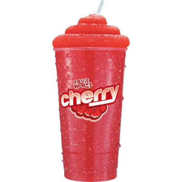 Fruit Works Red Cherry Frozen Carbonated Beverage Image Of Fruit Works Red Cherry Frozen Carbonated Beverage SKU: 68579