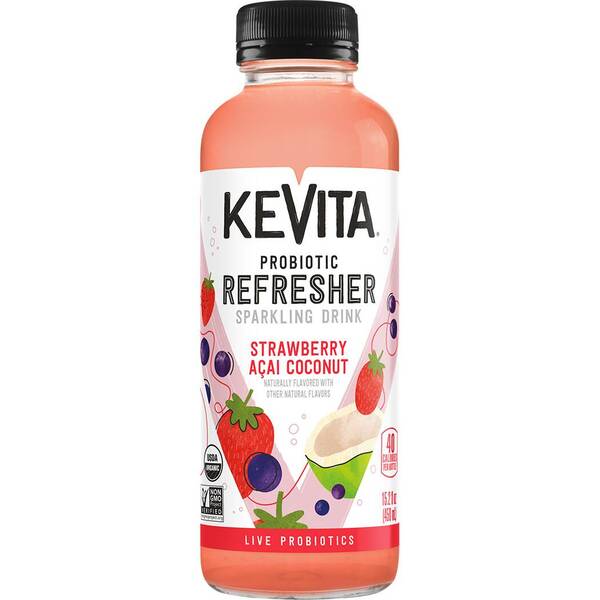 KeVita Sparkling Probiotic Strawberry Acai Coconut