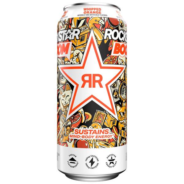 Rockstar Energy Boom Whipped Orange Image Of Rockstar Energy Boom Whipped Orange SKU: 198638