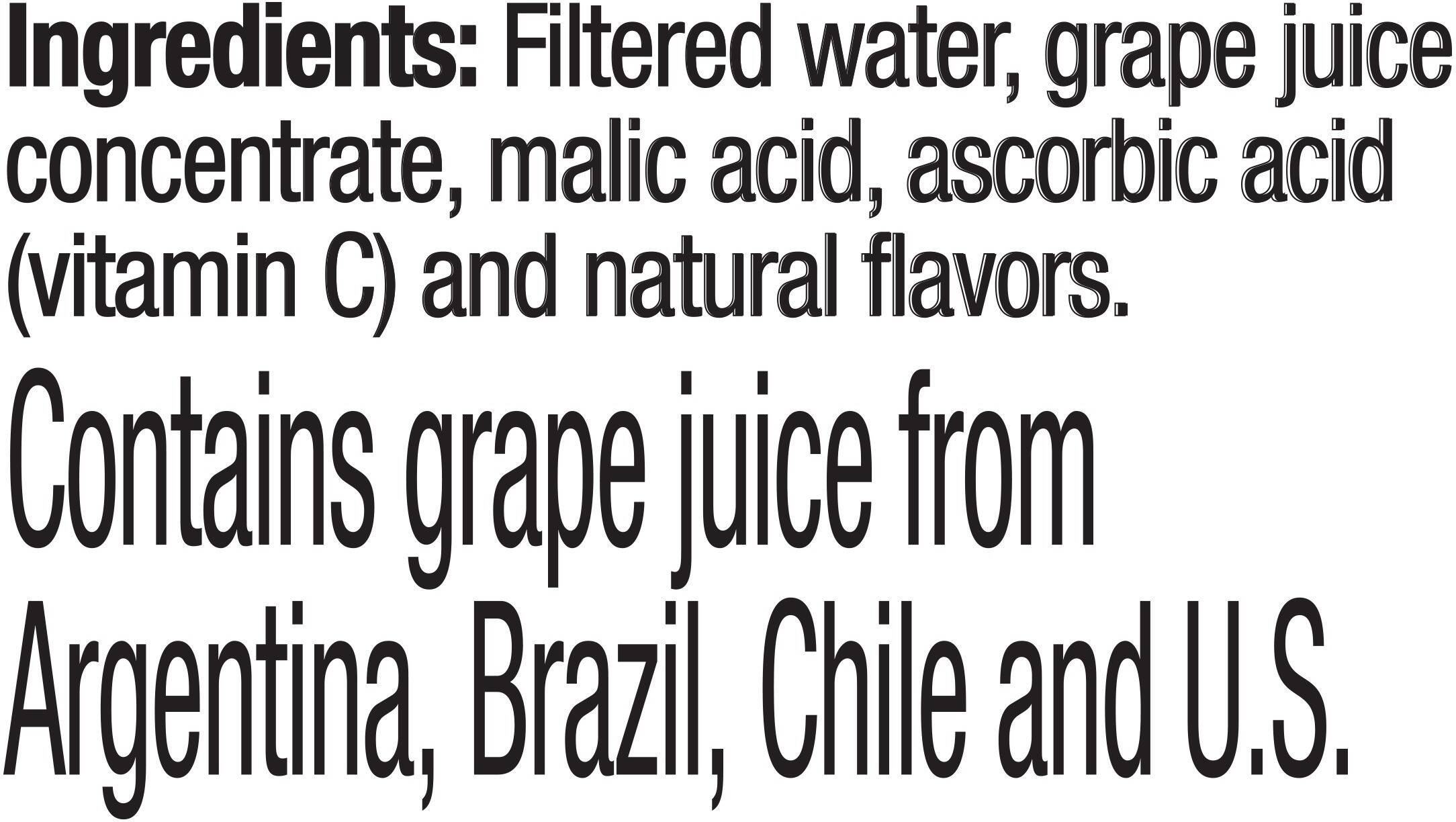 Image describing nutrition information for product Tropicana Grape