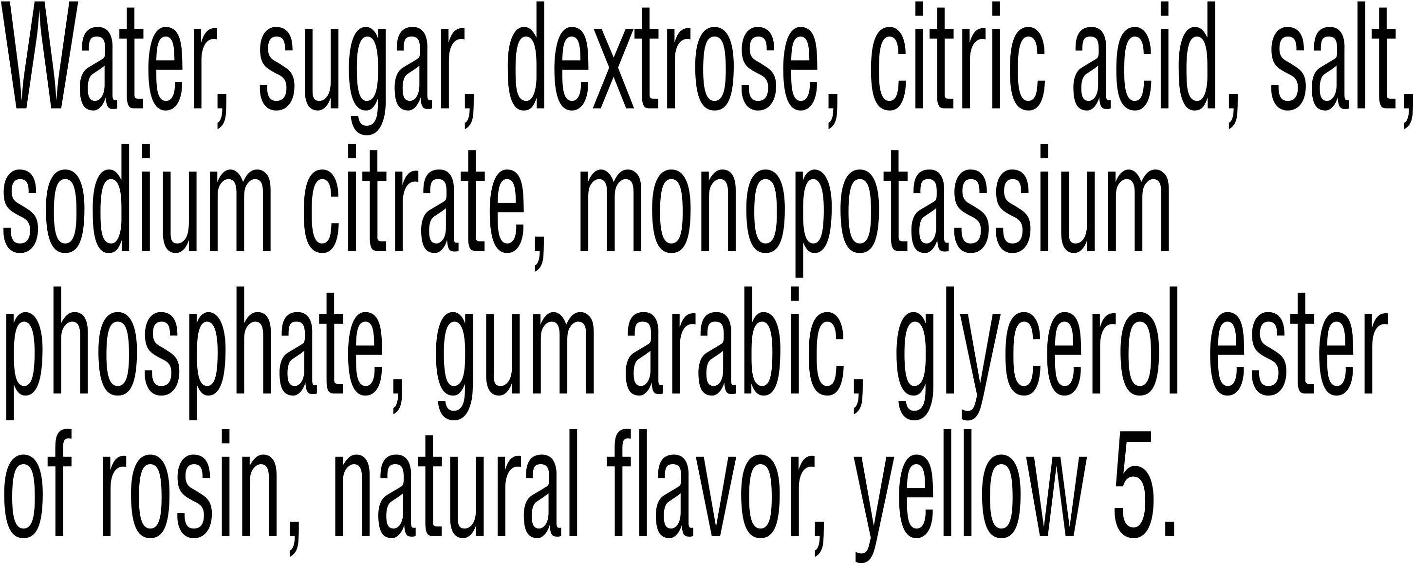 Image describing nutrition information for product Gatorade Lemon Lime