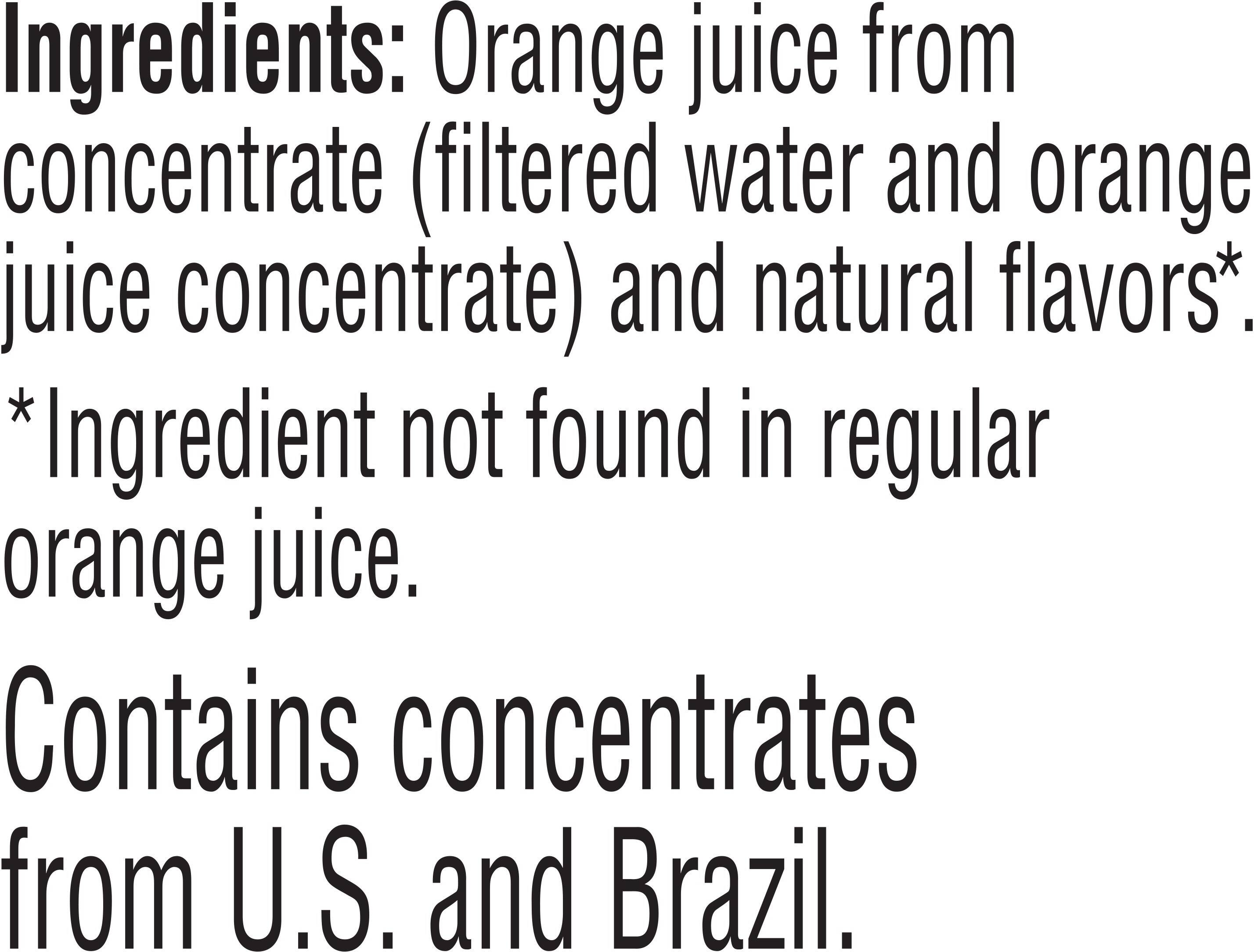 Image describing nutrition information for product Tropicana Orange Juice